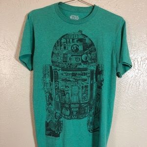 Star Wars Green Comic Book Panel R2-D2 Shirt